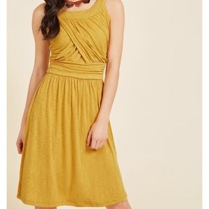 So Happy To Gather Modcloth dress in sunflower